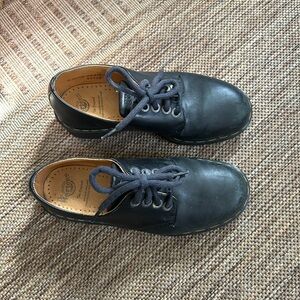 Dr. Martens Black Tie Shoes with Translucent Soles